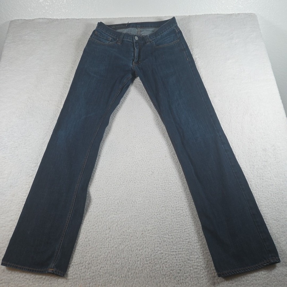 Armani Exchange AX Relaxed Fit Straight Leg J65 5 Pocket‎ Jeans Mens 32L Blue